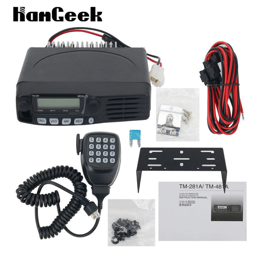 HamGeek TM-281A 136-174MHZ FM Transceiver Mobile Radio Car Radio Station 65W 10-50KM VHF Transceiver