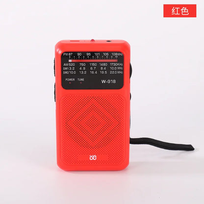 W918 Flashlight Small Full Band FM/AM/SW Emergency Survival Radio Rechargeable Portable Battery Operated Radio