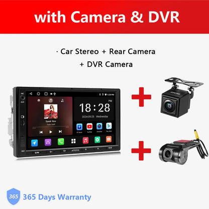 Android Double 2 Din Car Stereo 7 inch Automotive Multimedia Player Radio Auto Carplay Screen Navigation 2Din A5 A5L Atotozone