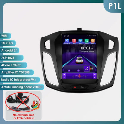 9.7"Carplay Android 13 Autoradio for Ford Focus 3 MK 3 2011-2019 Auto Multimedia player car intelligent systems radio GPS Stereo
