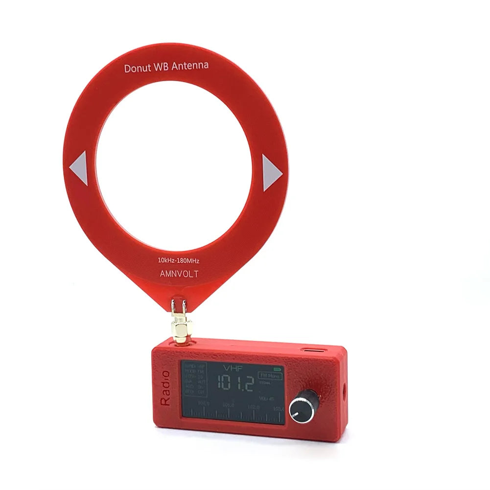 New Mini SI4732 0.5-108mhz Portable Radio LSB USB AM FM Pocket Mini Radio 1.9" IPS Screen All Band Radio Receiver with Antenna
