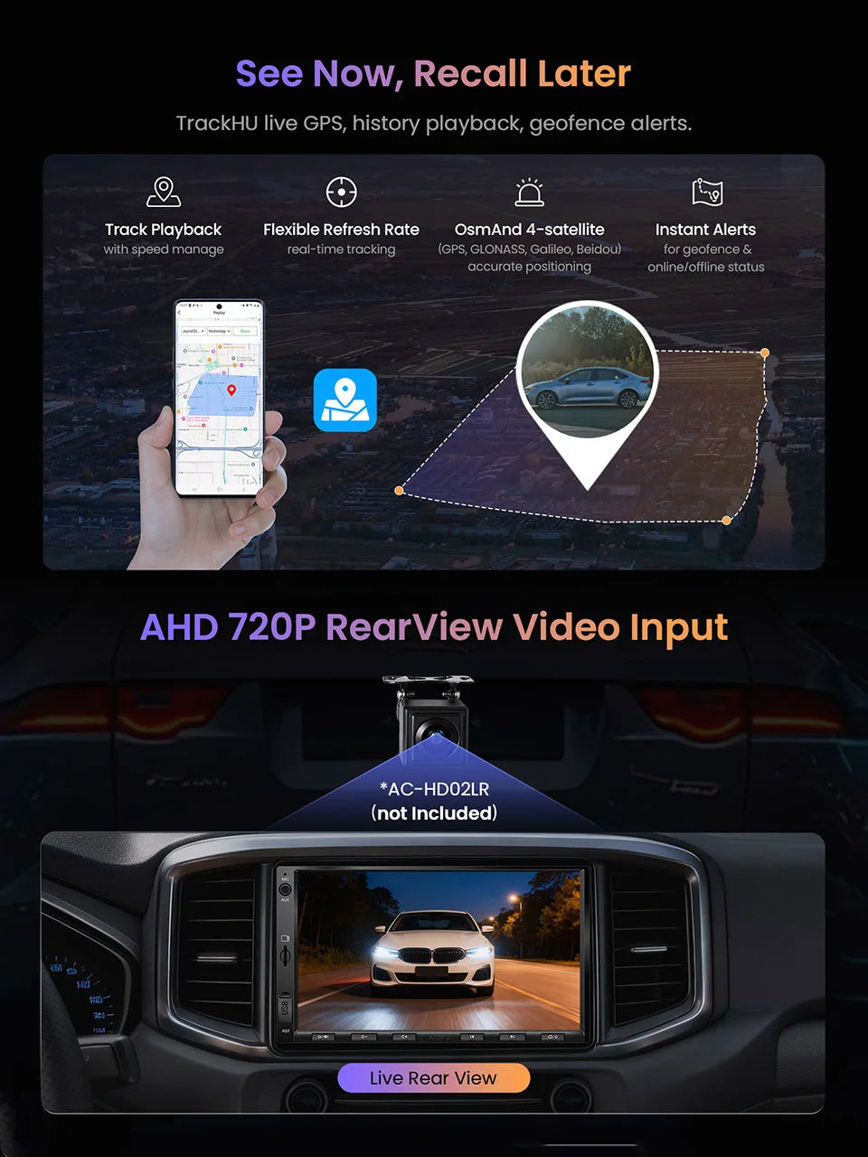 Android Double 2 Din Car Stereo 7 inch Automotive Multimedia Player Radio Auto Carplay Screen Navigation 2Din A5 A5L Atotozone