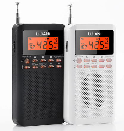 RD218 FM/AM/SW Radio Portable Battery by 2 AA ,Stereo Earphone, LCD Display Digital Alarm Clock sleep,9/10steps Used worldwide
