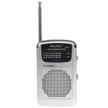 Outdoor Radio Dual Band Stereo Radio SW/AM/FM Pocket Pointer Radio LCD Display Battery Operated for Indoor Outdoor Emergency Use