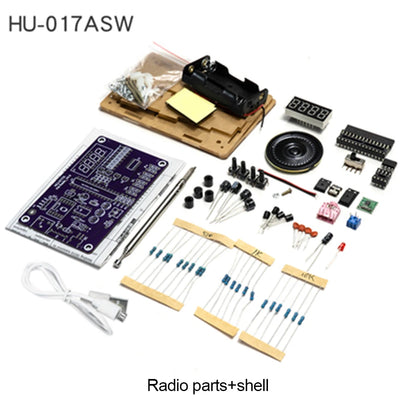 HU-017B Radio DIY Kit RDA5807S 87~108MHz FM Radio Electronic Teaching Experiment Soldering Practice Module