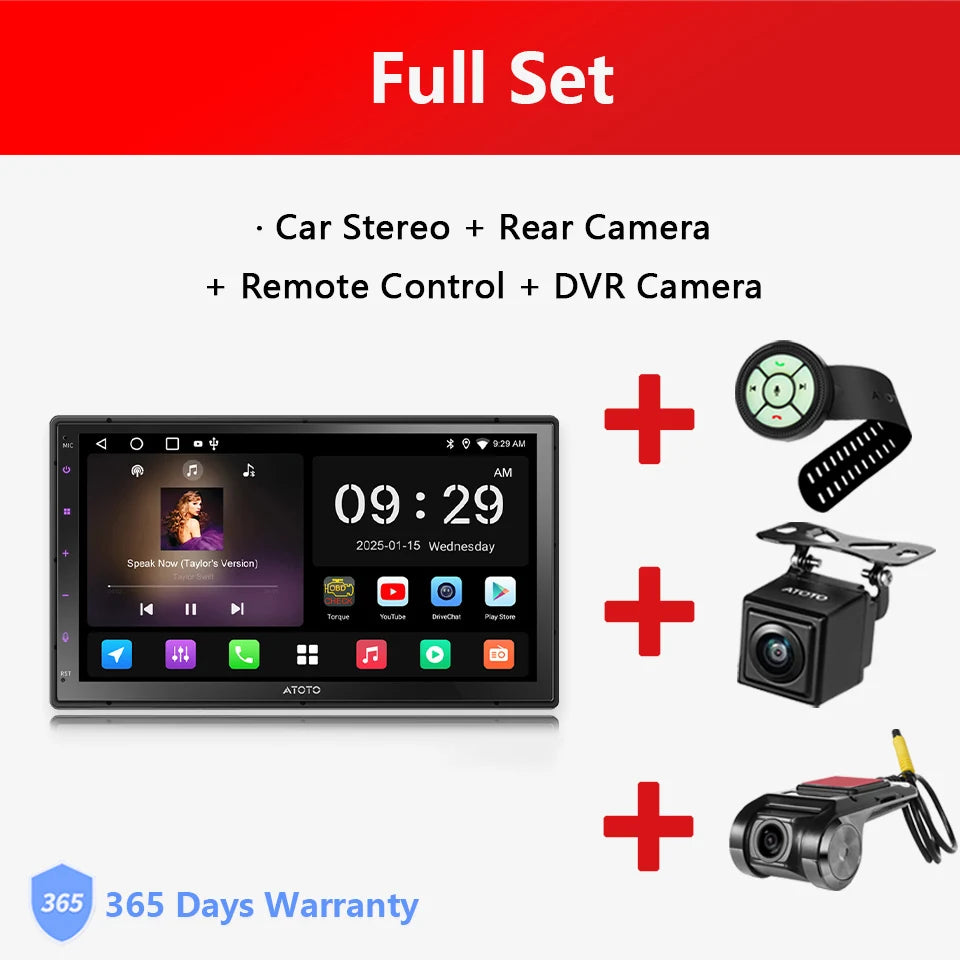 7 inch 2Din Android Car Multimedia Player Carplay Screen Android Auto Bluetooth Radio Double 2 Din Car Stereo A5 A5L Atotozone