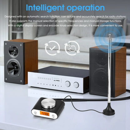 Nobsound NS-10G FM Mini 64-108MHz FM Radio Tuner for Global Use Manual/Auto Search Home/Car Radio