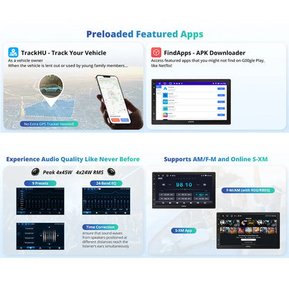 7 inch 2Din Android Car Multimedia Player Carplay Screen Android Auto Bluetooth Radio Double 2 Din Car Stereo A5 A5L Atotozone