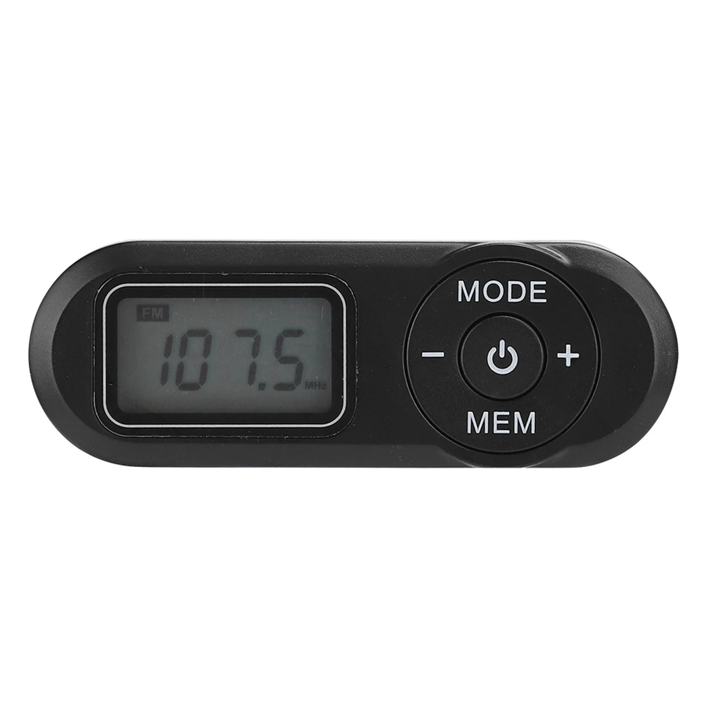 DSP Mini Portable 1.1inch LCD Digital FM Radio Music Player Black with Earphone