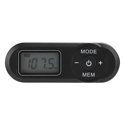 DSP Mini Portable 1.1inch LCD Digital FM Radio Music Player Black with Earphone