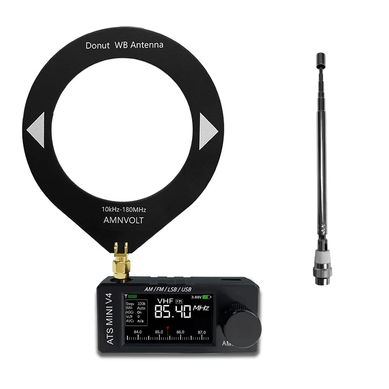AMNVOLT V4B ATS MINI SI4732 Radio ALL Band DSP Radio FM AM SSB LSB USB Receiver with Added the Wired Headphone Feature