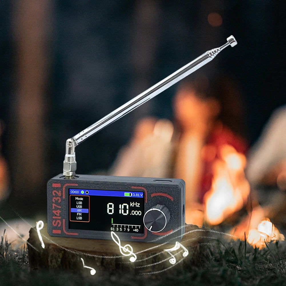 Mini SI4732 DSP Radio Full Band Mini Receiver with Antenna LSB USB AM FM Radio Pocket Radio Gifts for Seniors Elderly