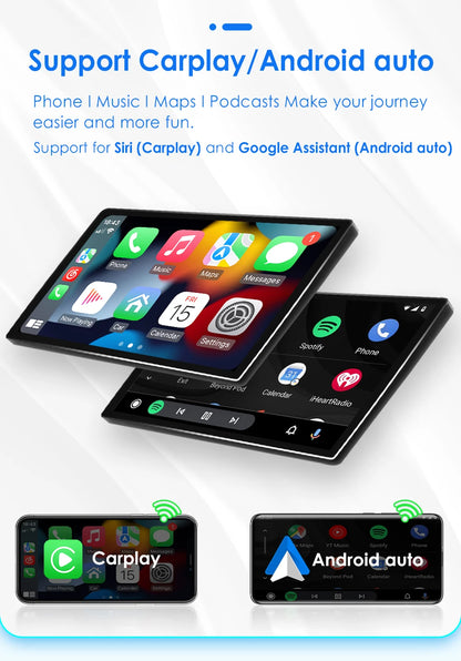 Hizpo Universal Car Radio 2Din 9" 10" 10.33" Android Auto Multimedia GPS CarPlay For Toyota Volkswagen Hyundai Kia Nissan Honda