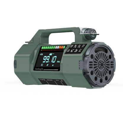 New Outdoor Multifunctional Radio FM/MW/SW/VHF/WB,Manual Emergency Generator,LED Flashlight Emergency Charging SOS Alarm,5000mAh