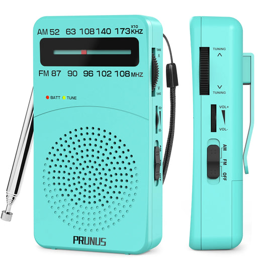 New  J-166 Portable Pocket Radio AM/FM 2-Band Mini Portable Radio For Running Walking AA Battery Transistor Radio FM Receiver