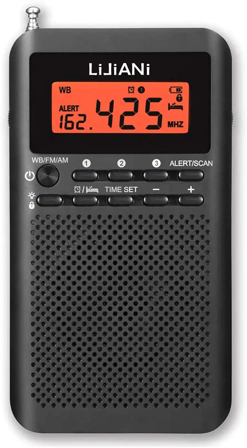 RD218 FM/AM/SW Radio Portable Battery by 2 AA ,Stereo Earphone, LCD Display Digital Alarm Clock sleep,9/10steps Used worldwide