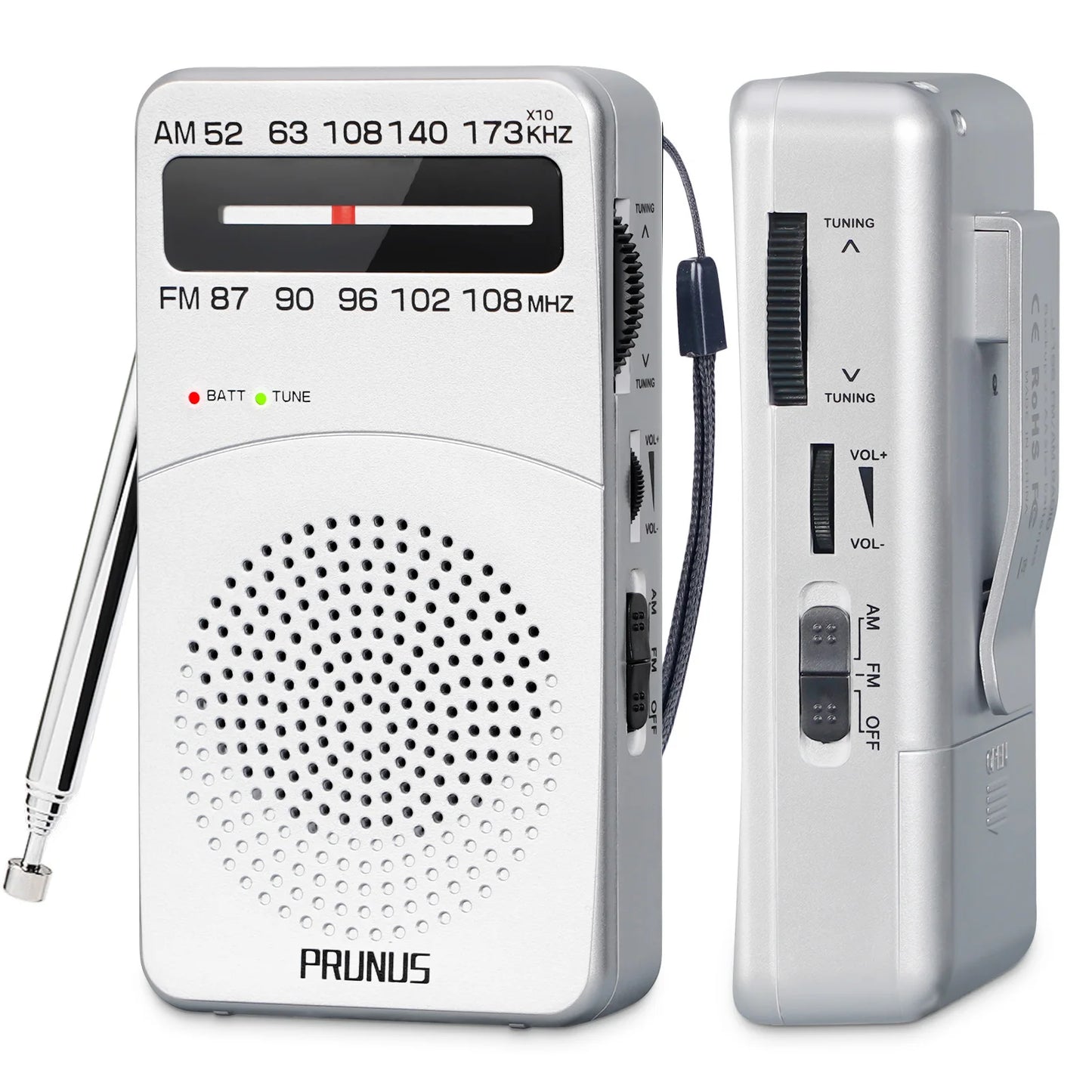 New  J-166 Portable Pocket Radio AM/FM 2-Band Mini Portable Radio For Running Walking AA Battery Transistor Radio FM Receiver