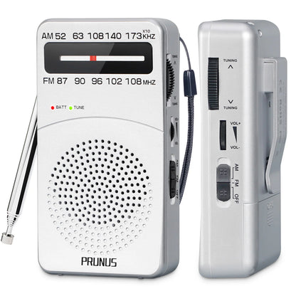 New  J-166 Portable Pocket Radio AM/FM 2-Band Mini Portable Radio For Running Walking AA Battery Transistor Radio FM Receiver