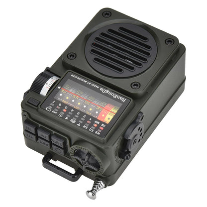 HRD-700 Full Band MW/FM /SW/WB Radio Portable Multimedia Music Player Portable Receive Signal Rechargeable Support Bluetooth TF