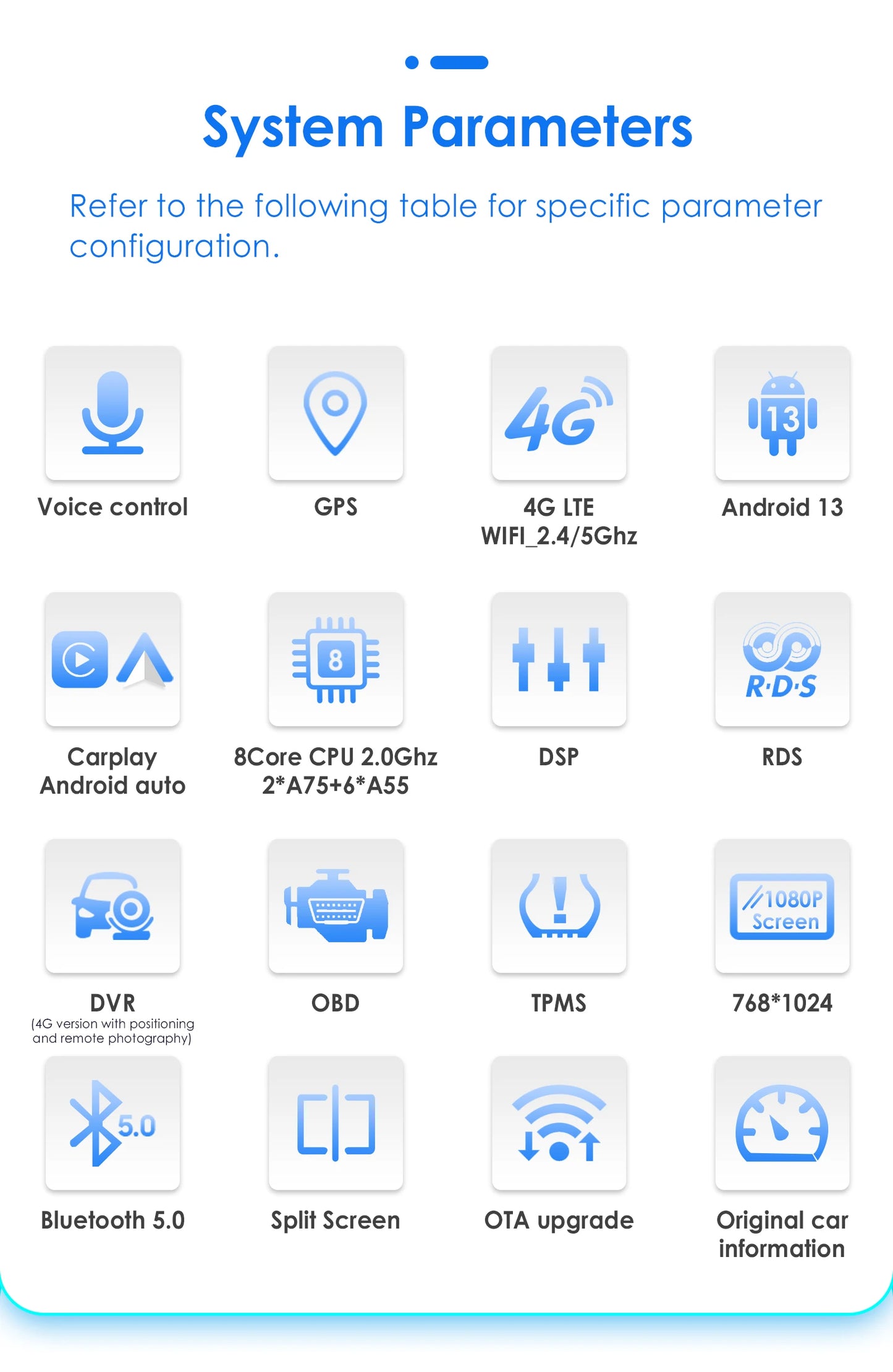 9.7"Carplay Android 13 Autoradio for Ford Focus 3 MK 3 2011-2019 Auto Multimedia player car intelligent systems radio GPS Stereo
