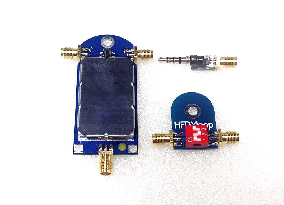 HFDY 50K-500MHz Wideband Active Small Magnetic Loop Antenna LZ1AQ Amplifier HF AM FM VHF UHF SDR Receiver Radio Tescun Malahitea