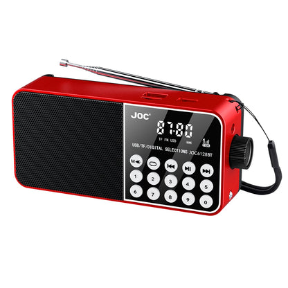 Mini Portable Radio Bluetooth-Compatible Broadcasting Player Radio LED Digital Display Stereo MP3 Player for Emergency Hurricane