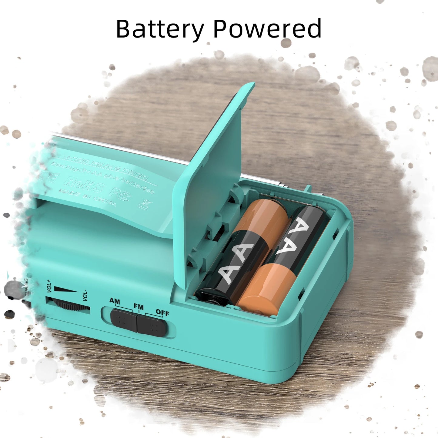 New  J-166 Portable Pocket Radio AM/FM 2-Band Mini Portable Radio For Running Walking AA Battery Transistor Radio FM Receiver