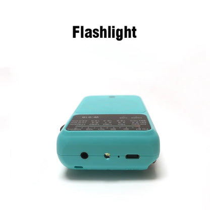 W918 Flashlight Small Full Band FM/AM/SW Emergency Survival Radio Rechargeable Portable Battery Operated Radio