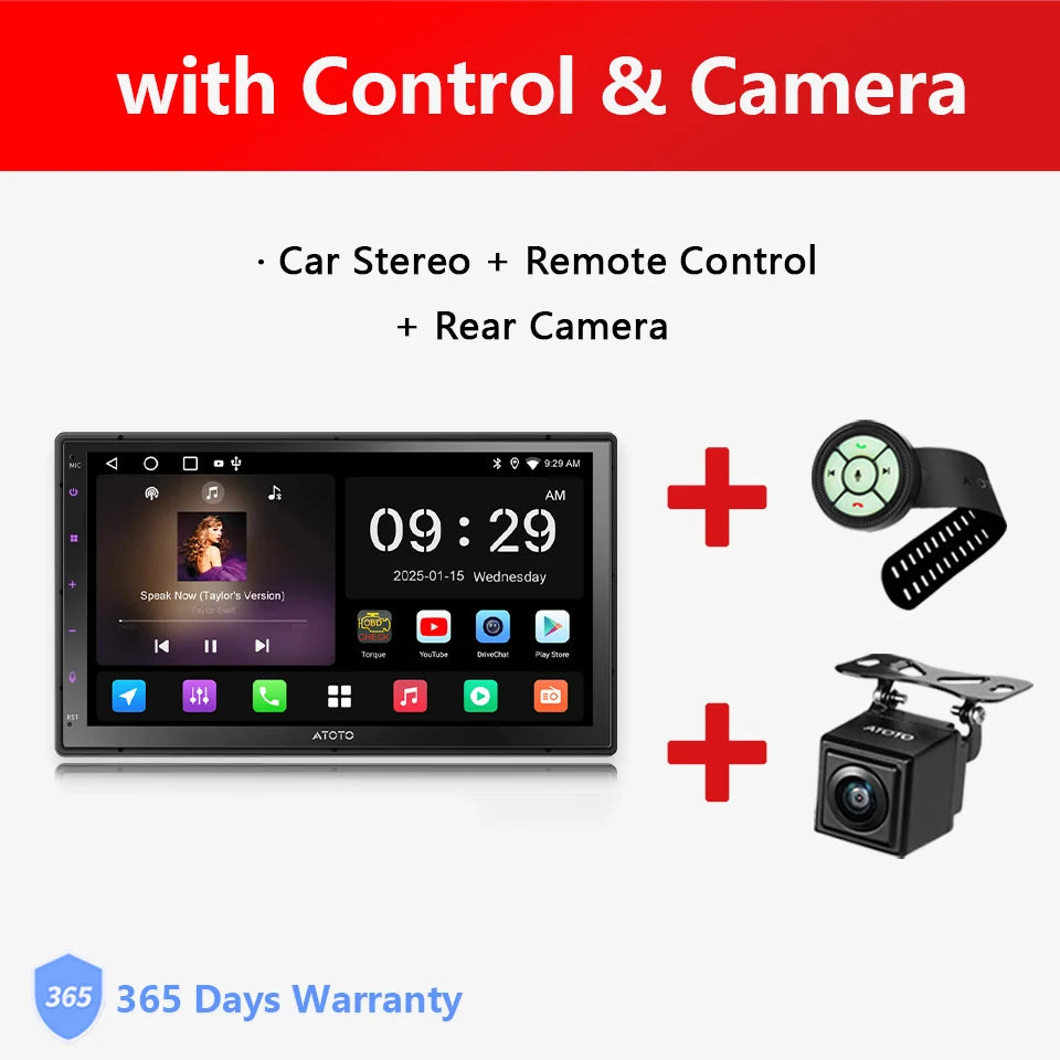 7 inch 2Din Android Car Multimedia Player Carplay Screen Android Auto Bluetooth Radio Double 2 Din Car Stereo A5 A5L Atotozone