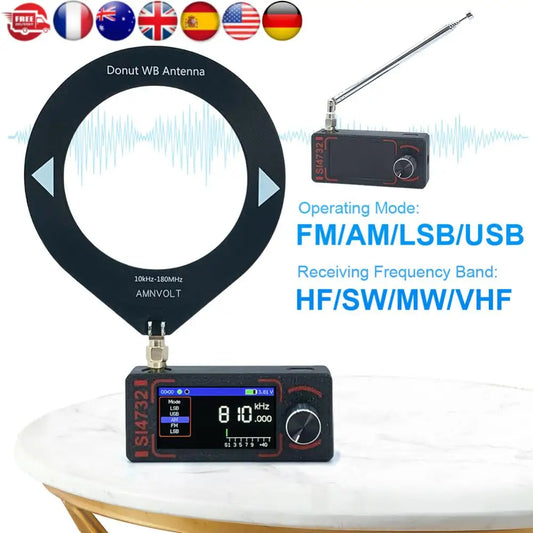 Mini SI4732 DSP Radio Full Band Mini Receiver with Antenna LSB USB AM FM Radio Pocket Radio Gifts for Seniors Elderly
