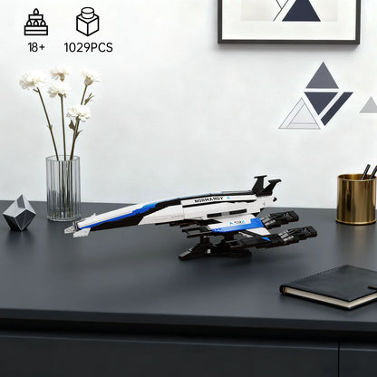 Normandy SR-2 Spaceship Building Blocks Set with Display Stand,Brithday Gifts for Fans Adults