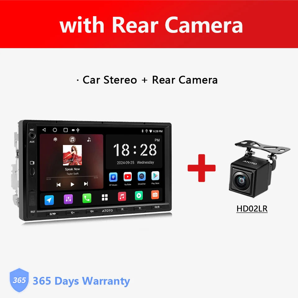 Android Double 2 Din Car Stereo 7 inch Automotive Multimedia Player Radio Auto Carplay Screen Navigation 2Din A5 A5L Atotozone