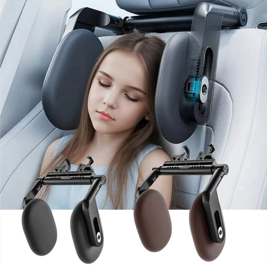 Car Seat Headrest Pillow Adjustable Head Support Pillow Car Interior U Shaped Pillow Travel Sleeping Cushion for Kids Adults