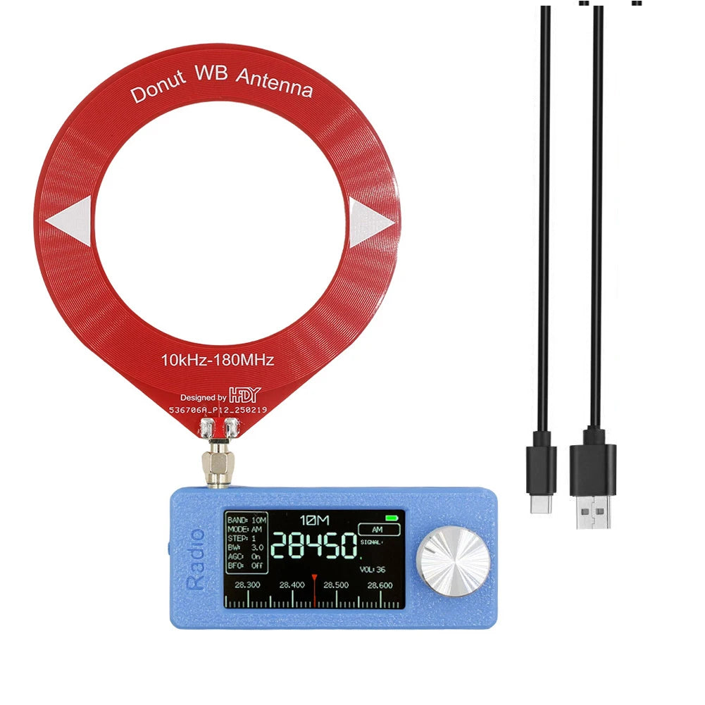 New SI4732 0.5-108mhz Pocket Mini Radio LSB USB AM FM All Band Radio Receiver with Antenna FM/AM Radio HF SW MW VHF Radio