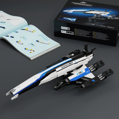 Normandy SR-2 Spaceship Building Blocks Set with Display Stand,Brithday Gifts for Fans Adults