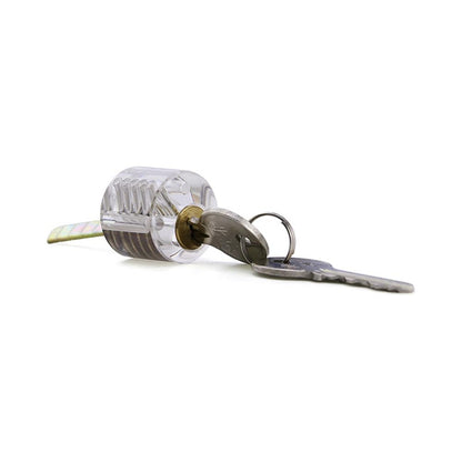 Clear 5 Pin Rim Cylinder Practice Lock