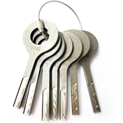VAG HU66 Laser Track Jiggler Keys Set 7 Pieces