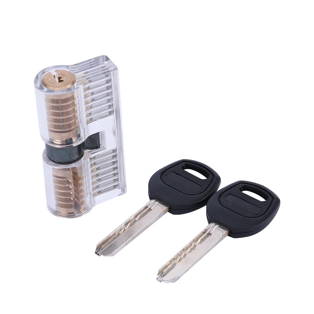 Clear 7 Pin Dimple Practice Cylinder Lock