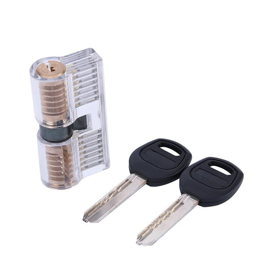 Clear 7 Pin Dimple Practice Cylinder Lock