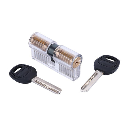 Clear 7 Pin Dimple Practice Cylinder Lock