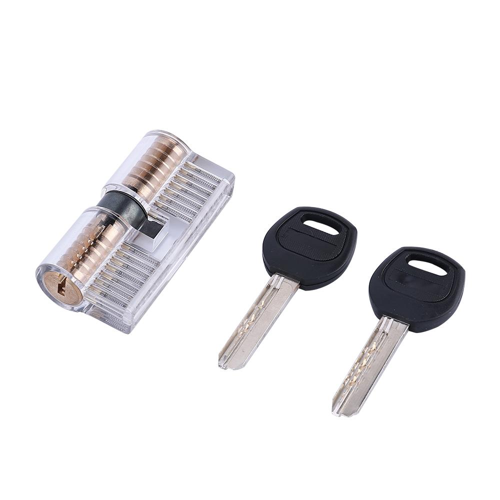 Clear 7 Pin Dimple Practice Cylinder Lock