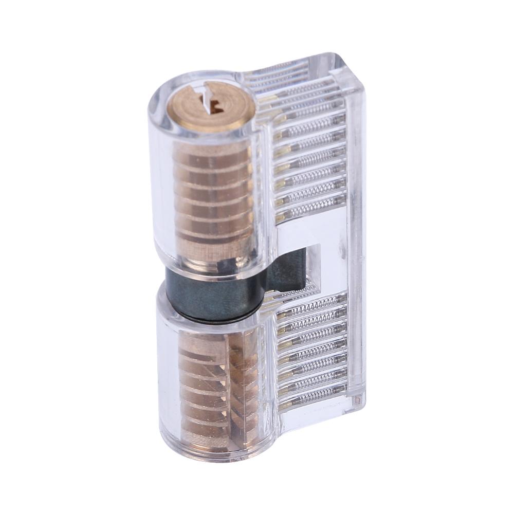 Clear 7 Pin Dimple Practice Cylinder Lock