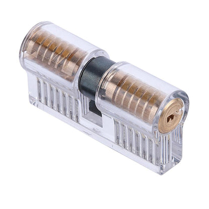 Clear 7 Pin Dimple Practice Cylinder Lock