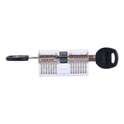 Clear 7 Pin Dimple Practice Cylinder Lock