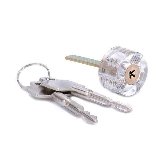 Clear Cruciform (Cross) Practice Lock