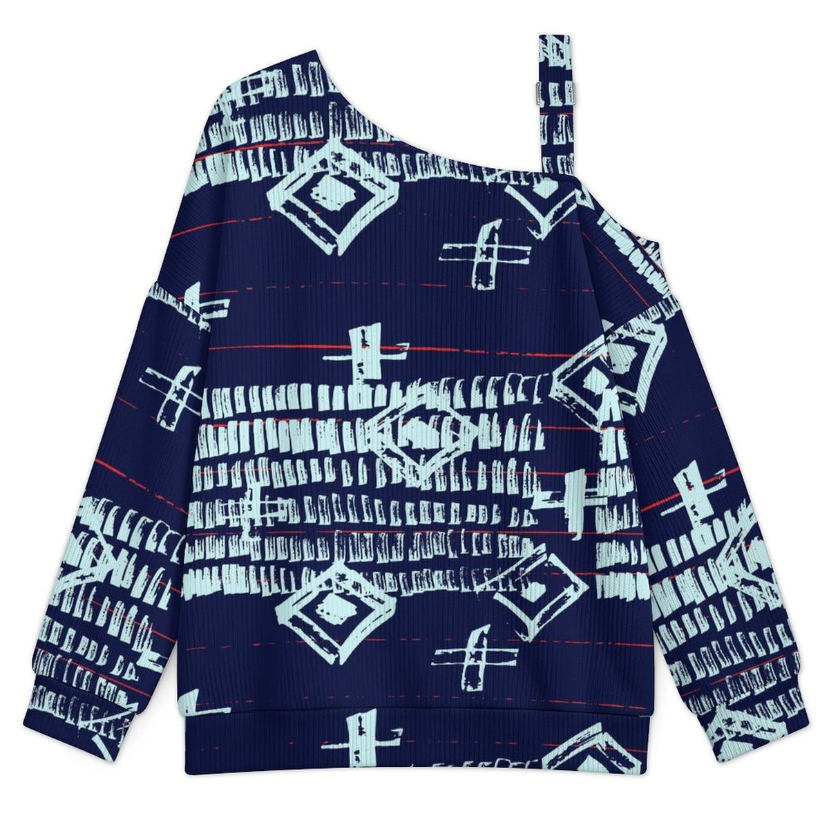 Women’s Off-Shoulder Knit Sweater Pattern