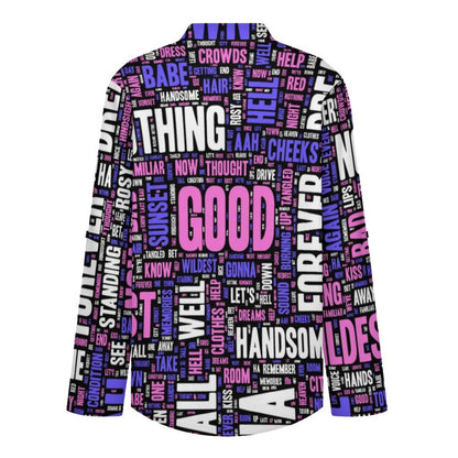 Versatile Notched V-Neck Tunic | Roll Tab 3/4 Sleeve Office Casual Top  Words Pattern Dress