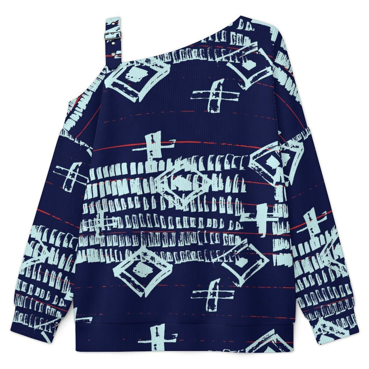 Women’s Off-Shoulder Knit Sweater Pattern