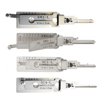 Original Lishi Residential Set for Kwikset & Schlage Conventional Locks – Bundle of 4