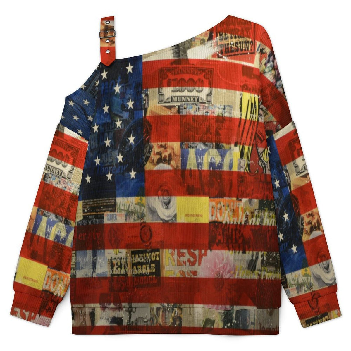 Women’s Off-Shoulder Knit Sweater National Flag, History, War